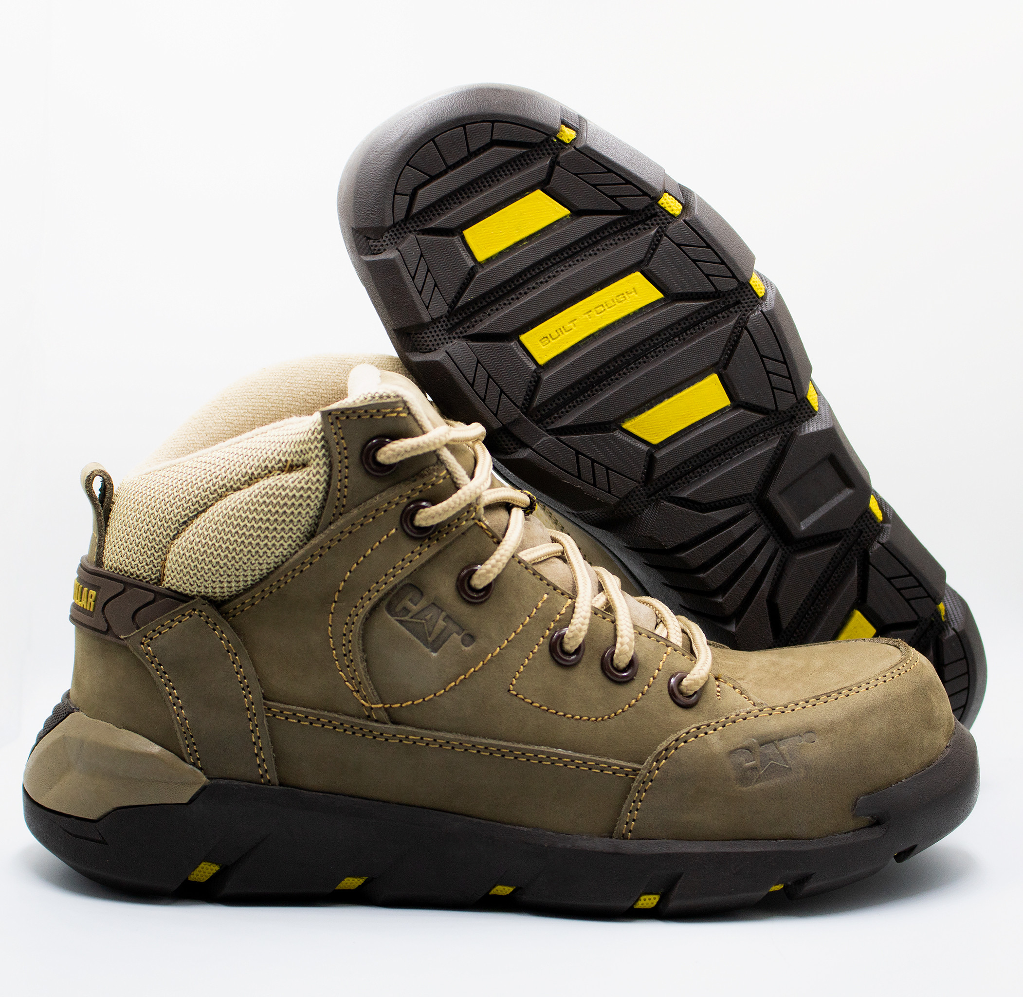 Botas Caterpillar 019 Beige Con Puntera